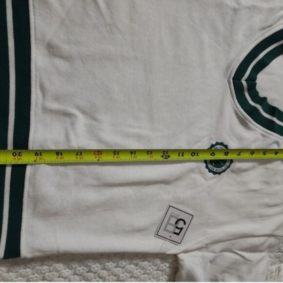 Five Below V-Neck Varsity Sweatshirt Size Large - Cream - Picture 9 of 9